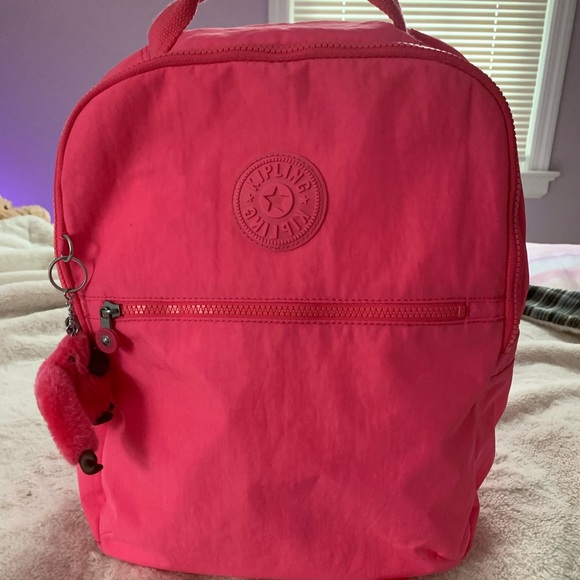 Pink Kipling Large Backpack - Picture 2 of 3